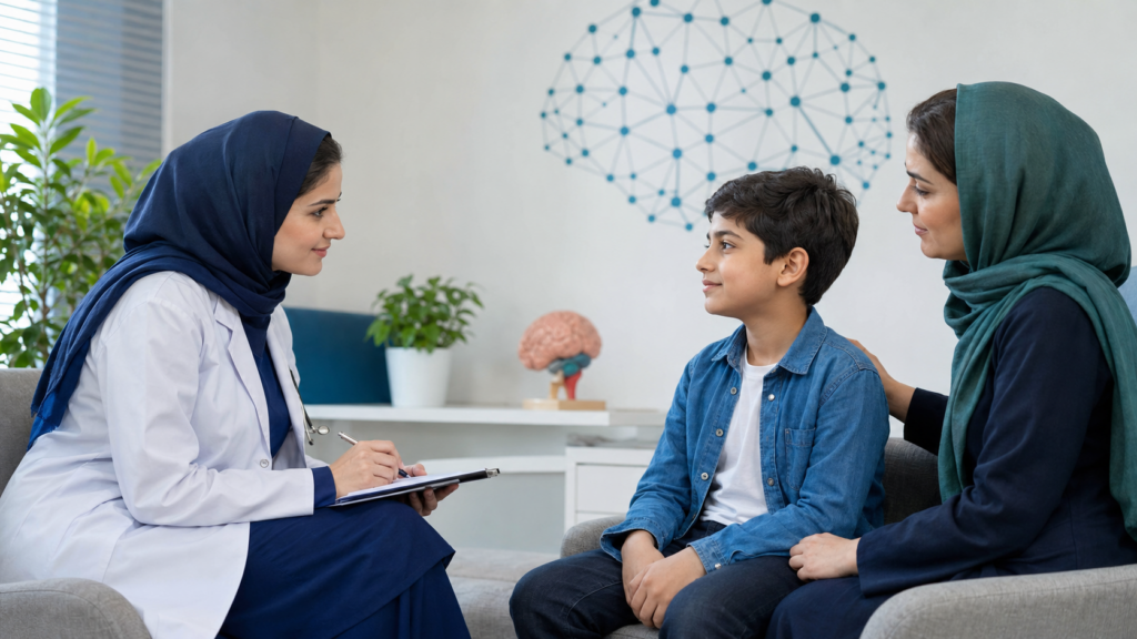 بهترین دکتر تیک عصبی کودکان در شیراز؛ چگونه انتخاب کنیم؟ 1 ارزیابی تیک عصبی کودک توسط متخصص در شیراز